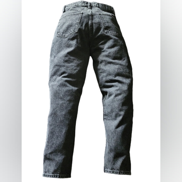 Zara washed grey high rise denim Tapered jeans size US6 - Picture 3 of 6